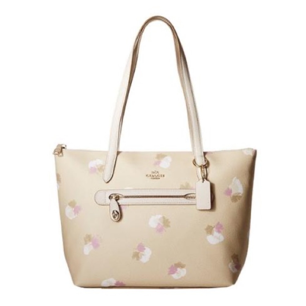 Coach Taylor Brentwood Floral Coated Canvas & Leather Tote